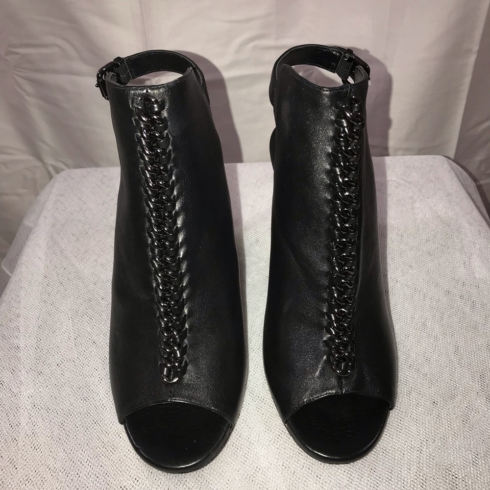 Coach Sanford soft milled leather open back bootie